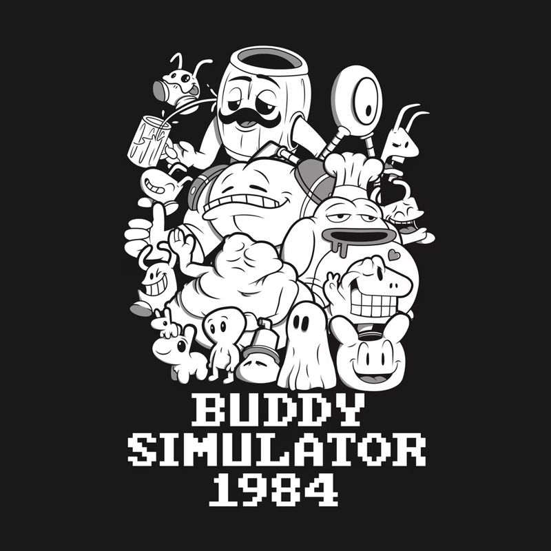 Buddy Simulator 1984 box art for Playstation 4
